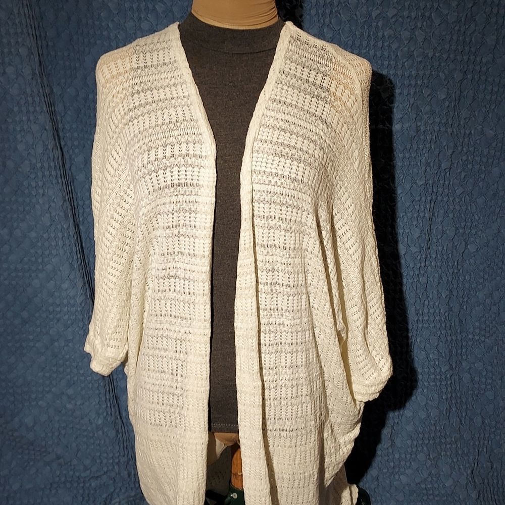 White lace throw over